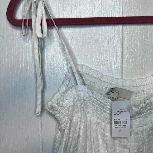 NWT Loft White Tank - Picture 1 of 5